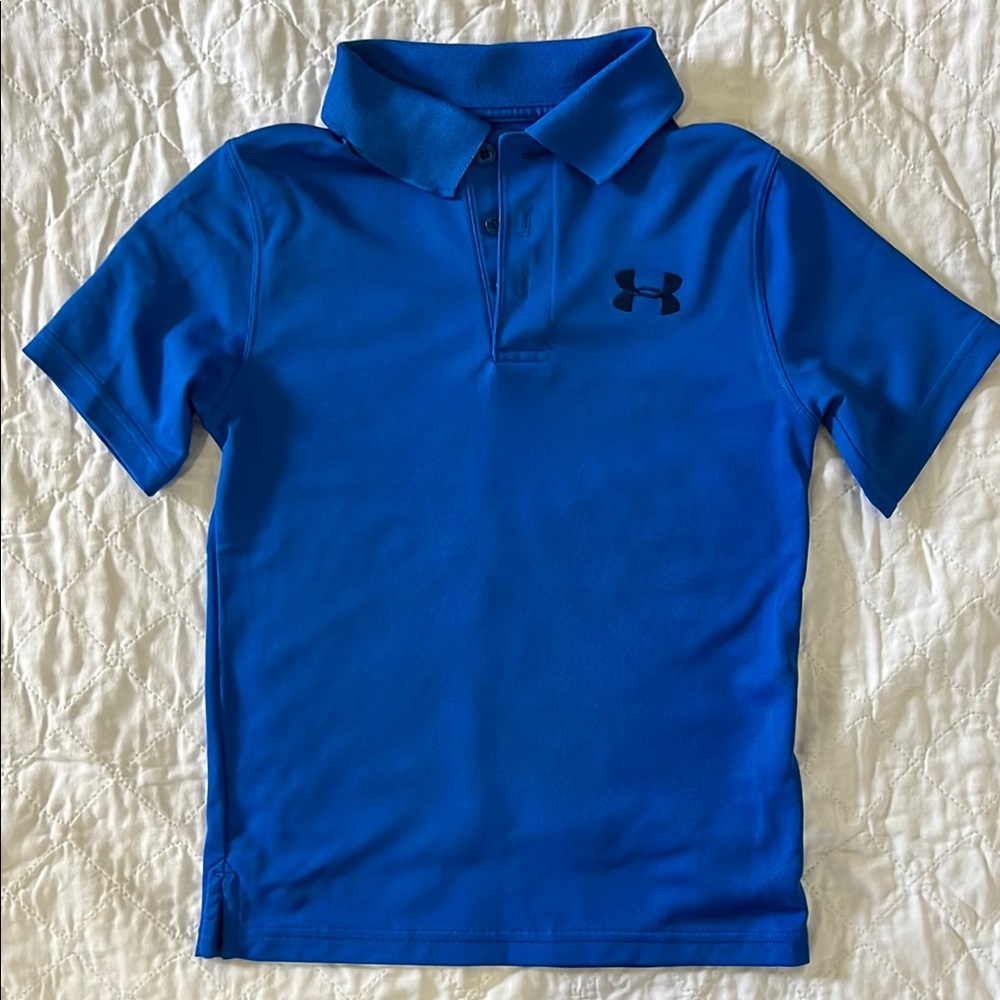 Under Armour Kids Blue Polo Shirt